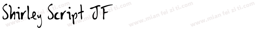 Shirley Script JF字体转换